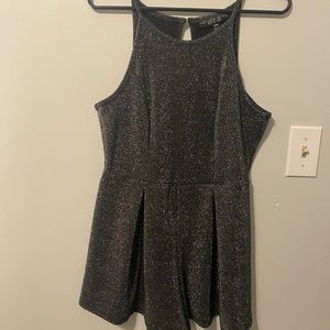 Black glitter Romper